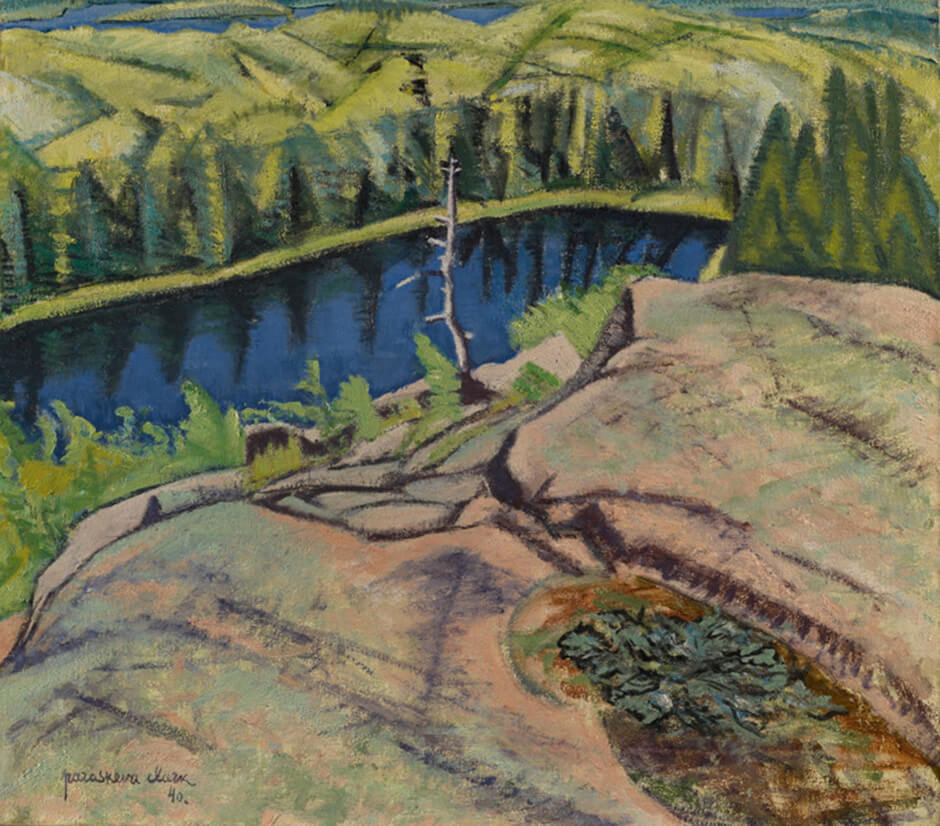 Art Canada Institute, Paraskeva Clark, Landscape with Lake, 1940