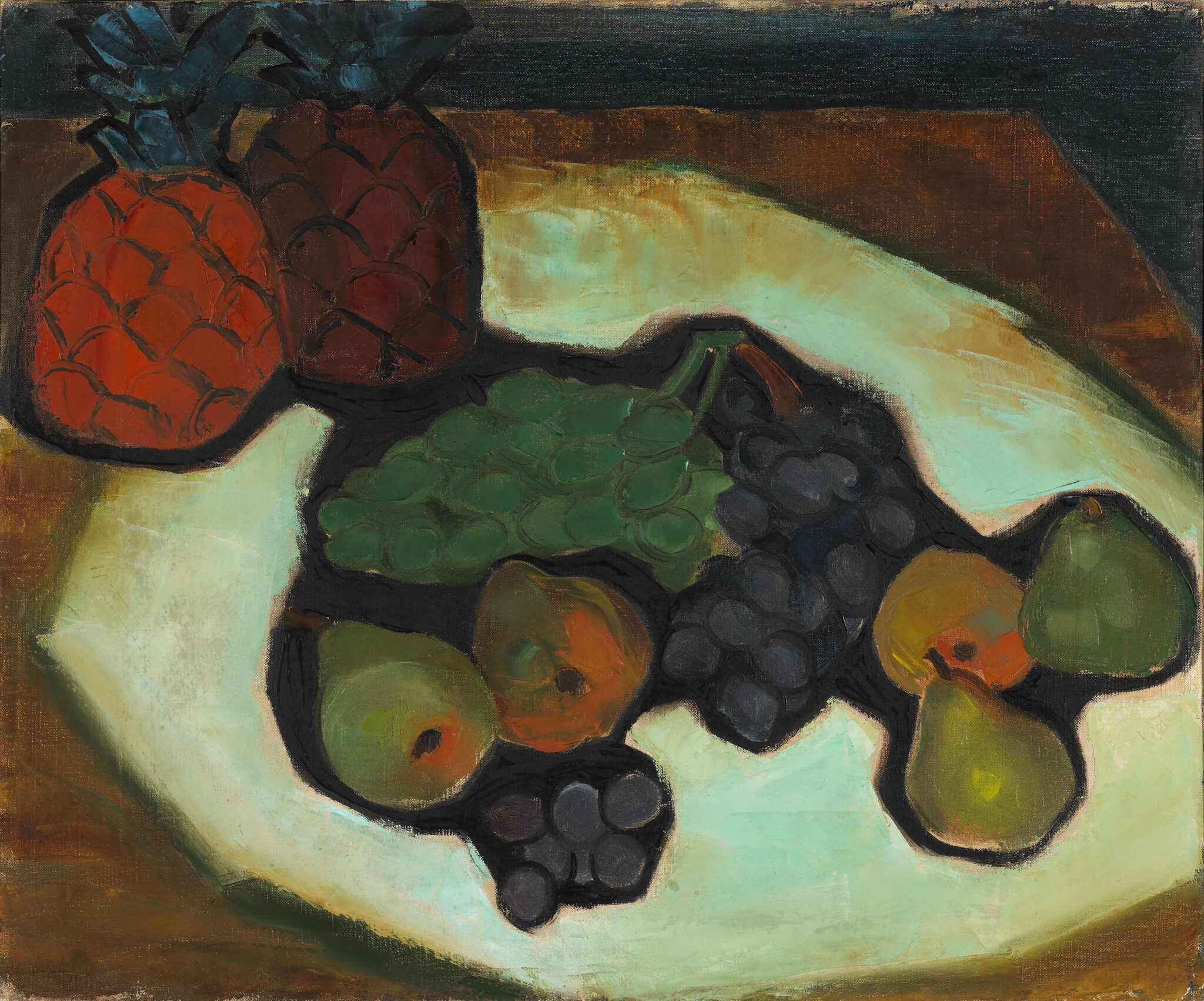 Paul-Émile Borduas, Nature morte. Ananas et poires, 1941