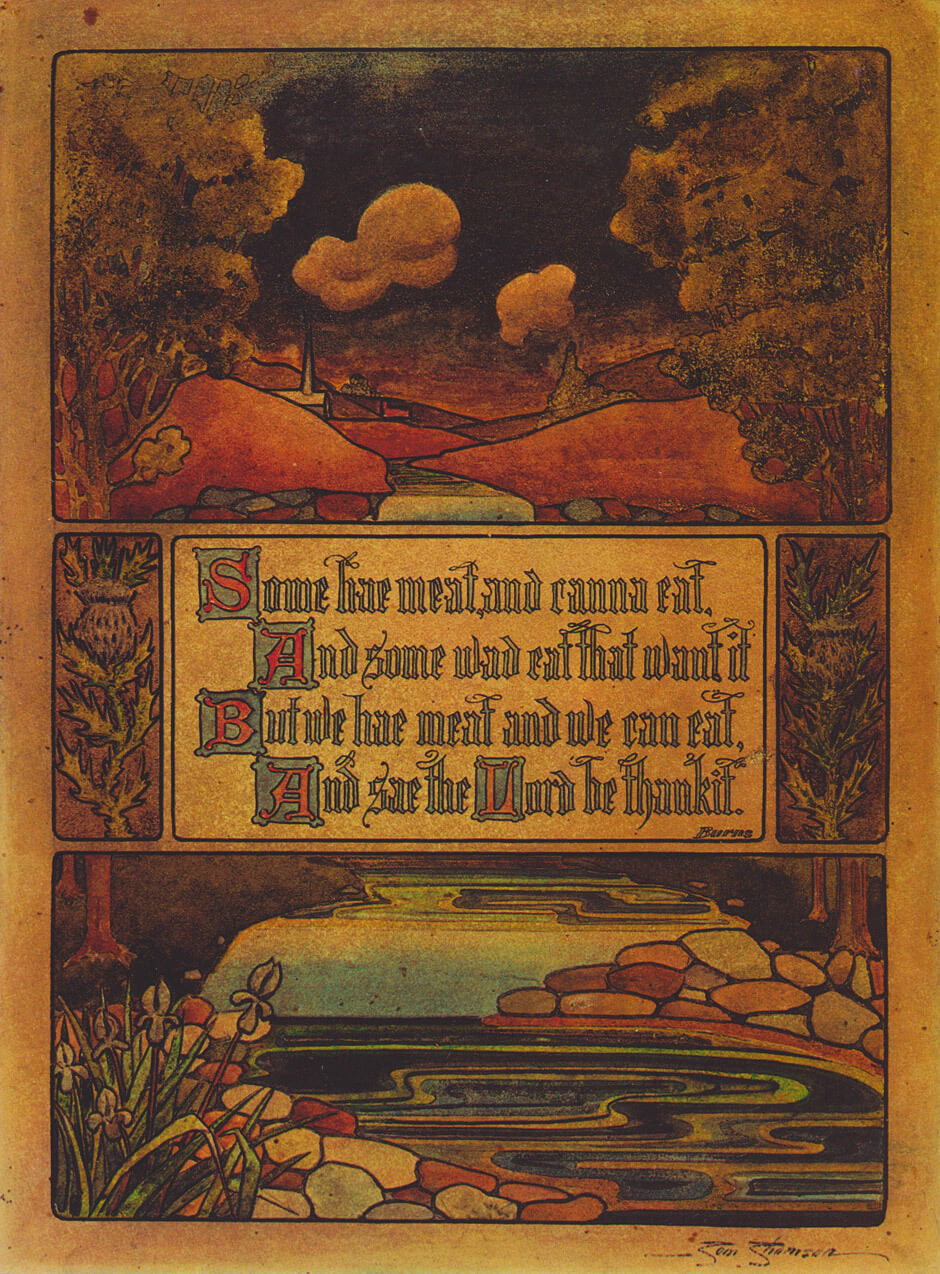 Tom Thomson, Le bénédicité de Burns, 1906