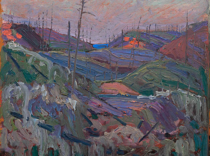 Tom Thomson, Fire-Swept Hills, 1915