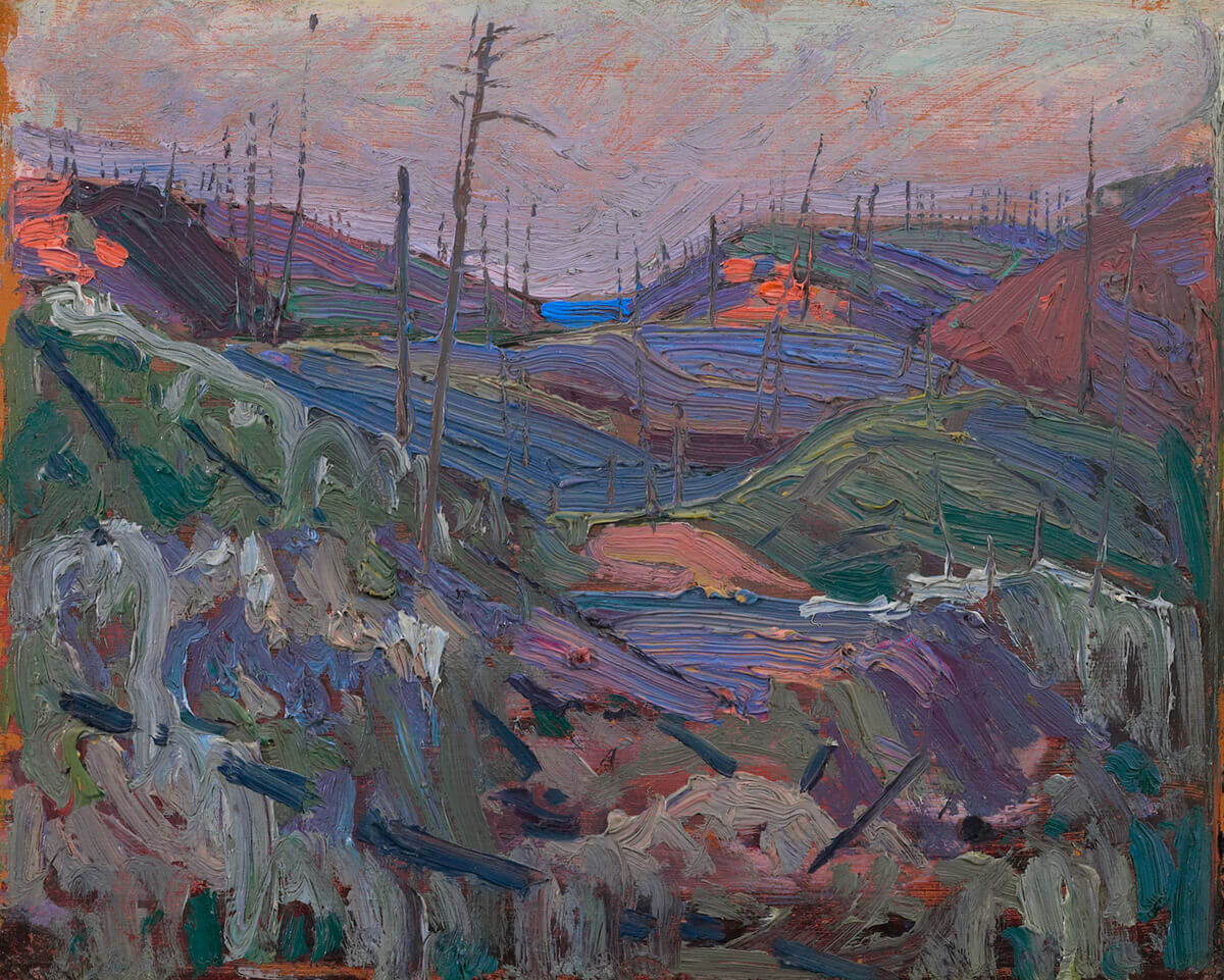 Tom Thomson, Fire-Swept Hills, 1915