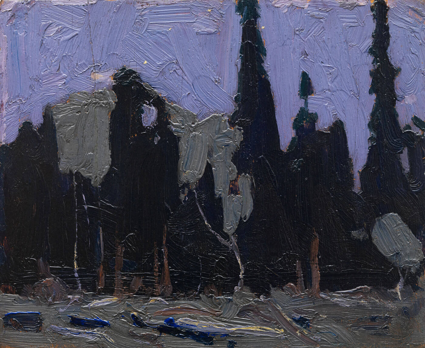 Tom Thomson, Nocturne : cime des arbres, 1916