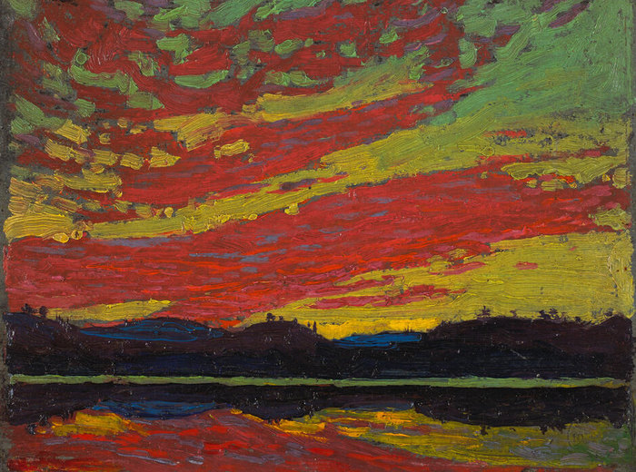 Tom Thomson, Coucher de soleil, 1915