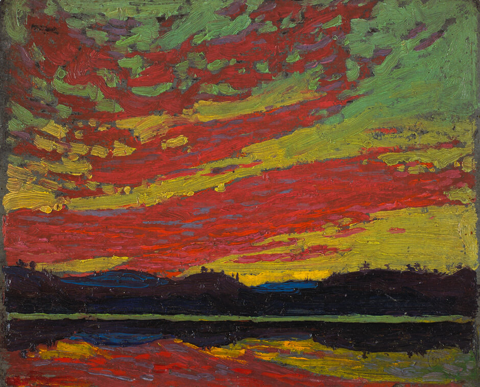 Tom Thomson, Coucher de soleil, 1915