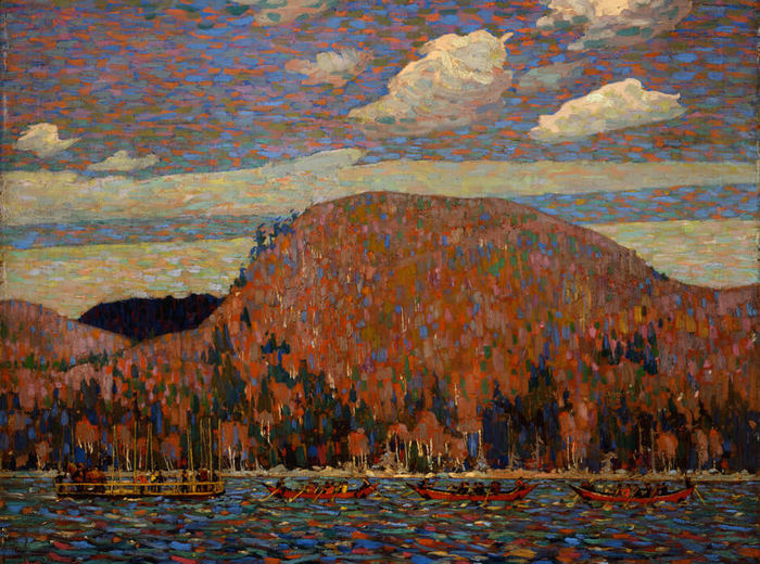 Tom Thomson, Les barges de drave, 1916-1917