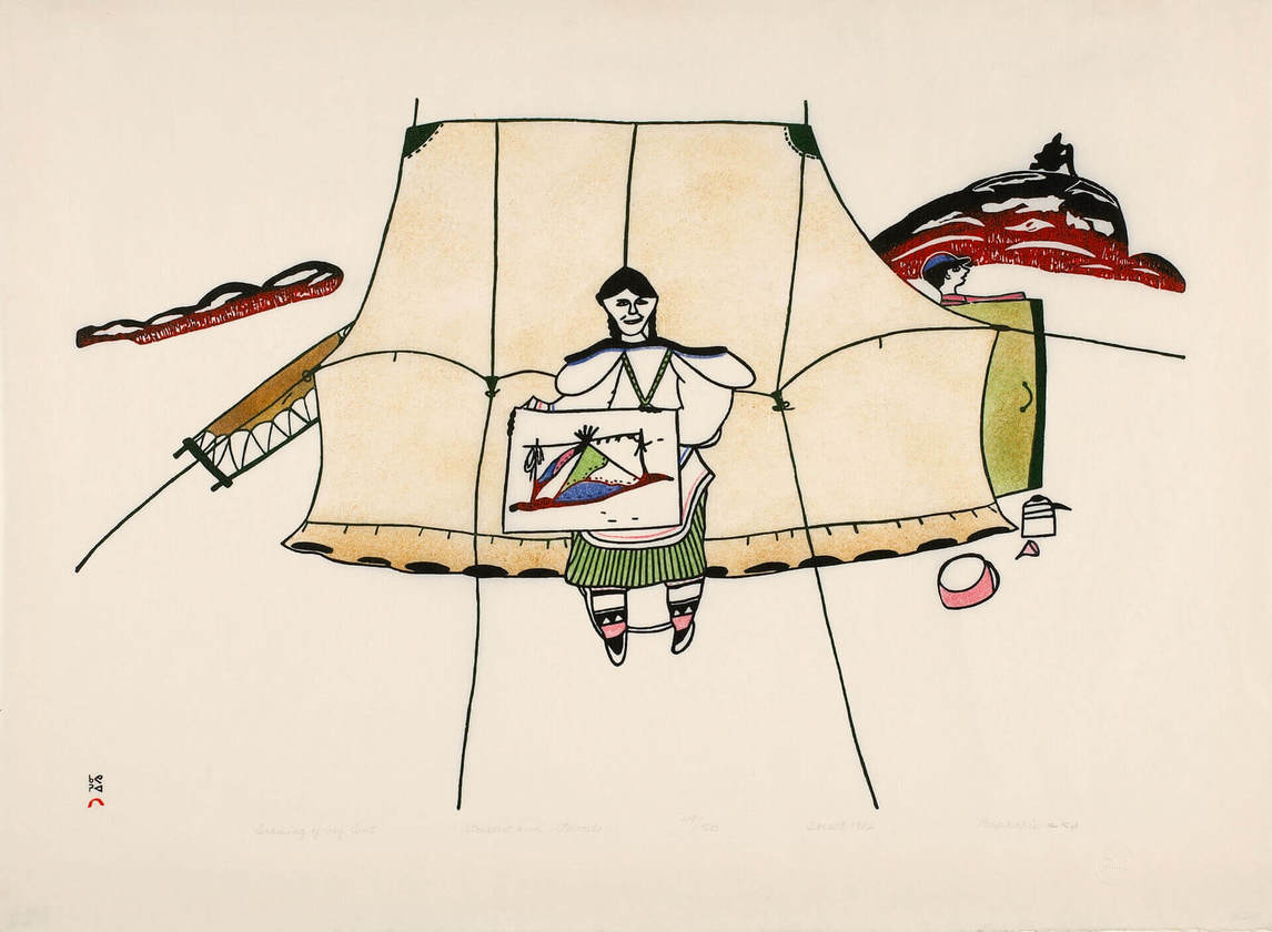 Art Canada Institute, Napachie Pootoogook, Drawing of My Tent, 1982