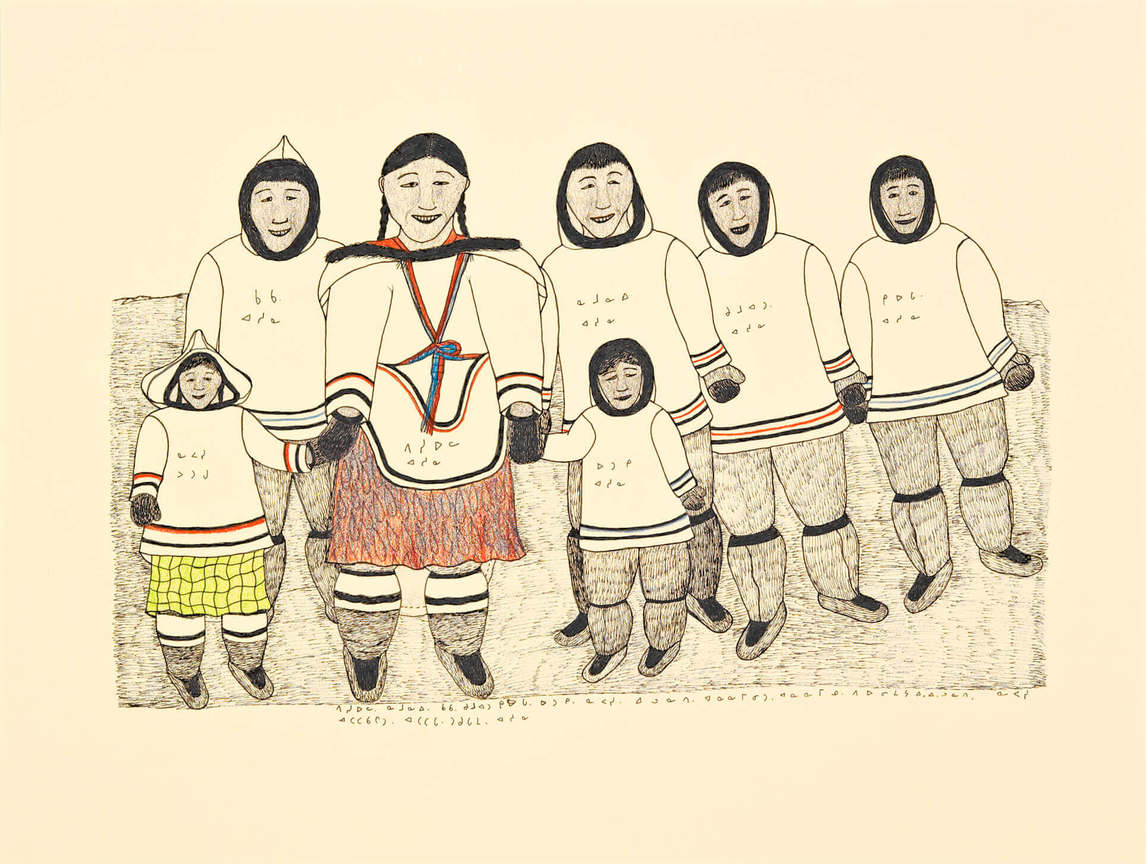 Art Canada Institute, Napachie Pootoogook, Napachie’s Family, 1998–99
