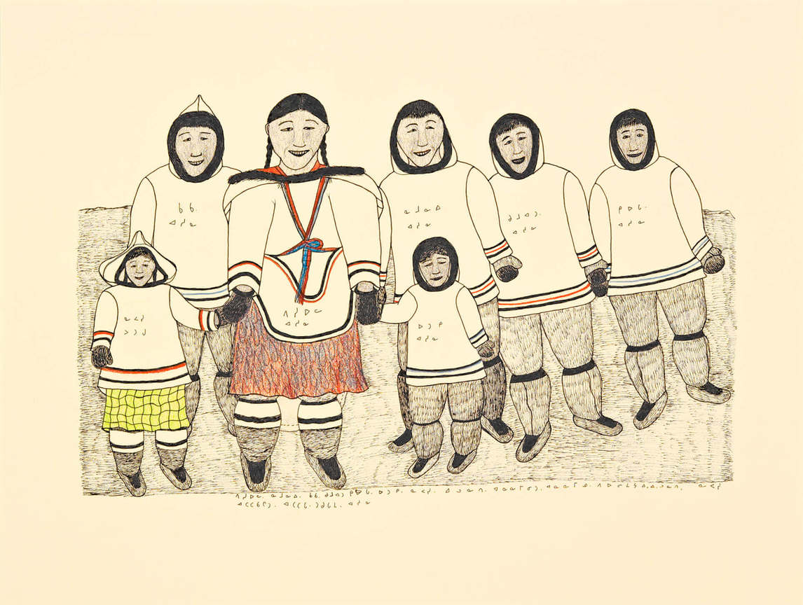 Art Canada Institute, Napachie Pootoogook, Napachie’s Family, 1998–99