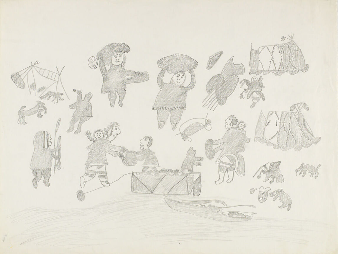 Art Canada Institute, Pitseolak Ashoona, Summer Camping, c. 1960–65