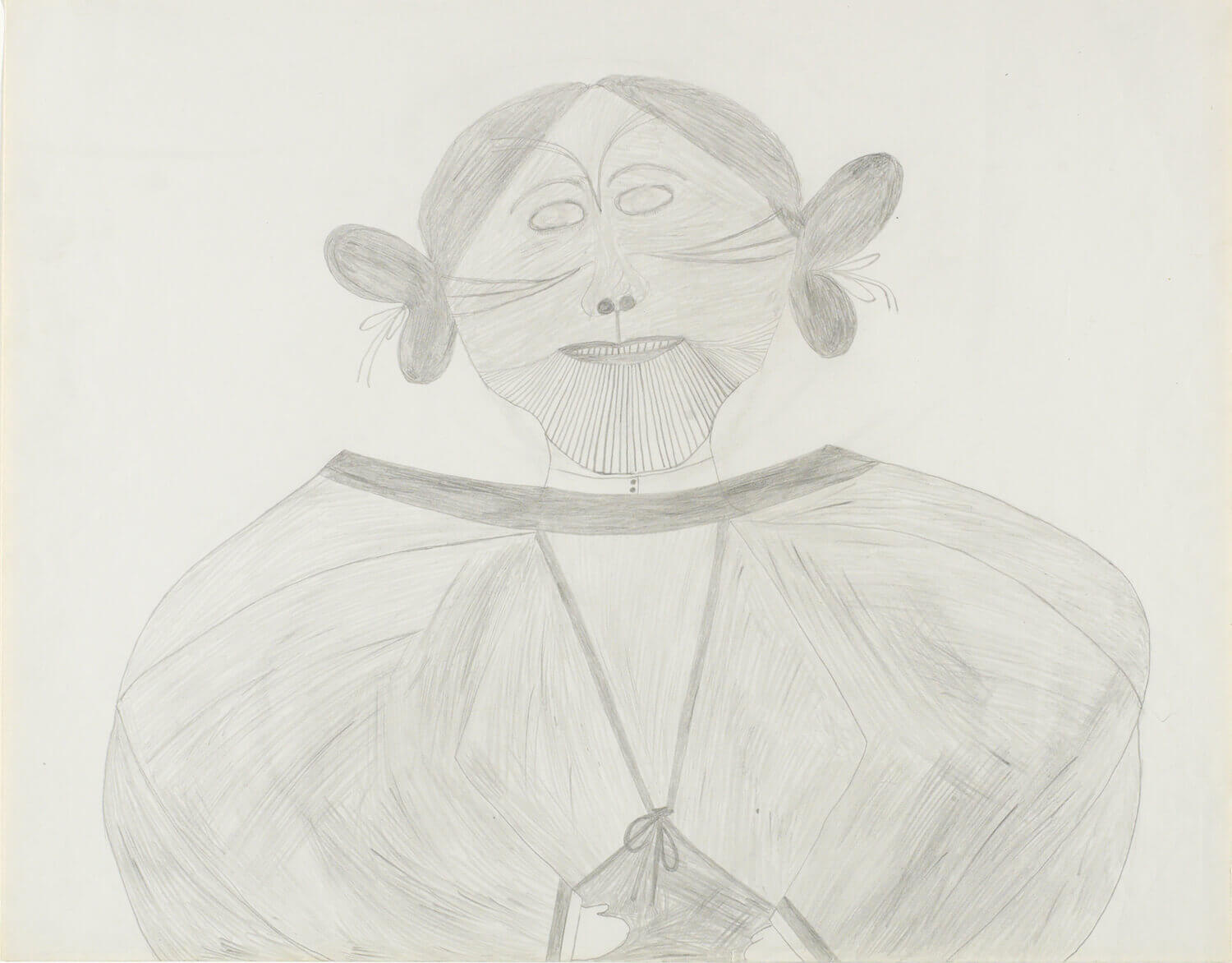 Pitseolak Ashoona, Tattooed Woman, 1960
