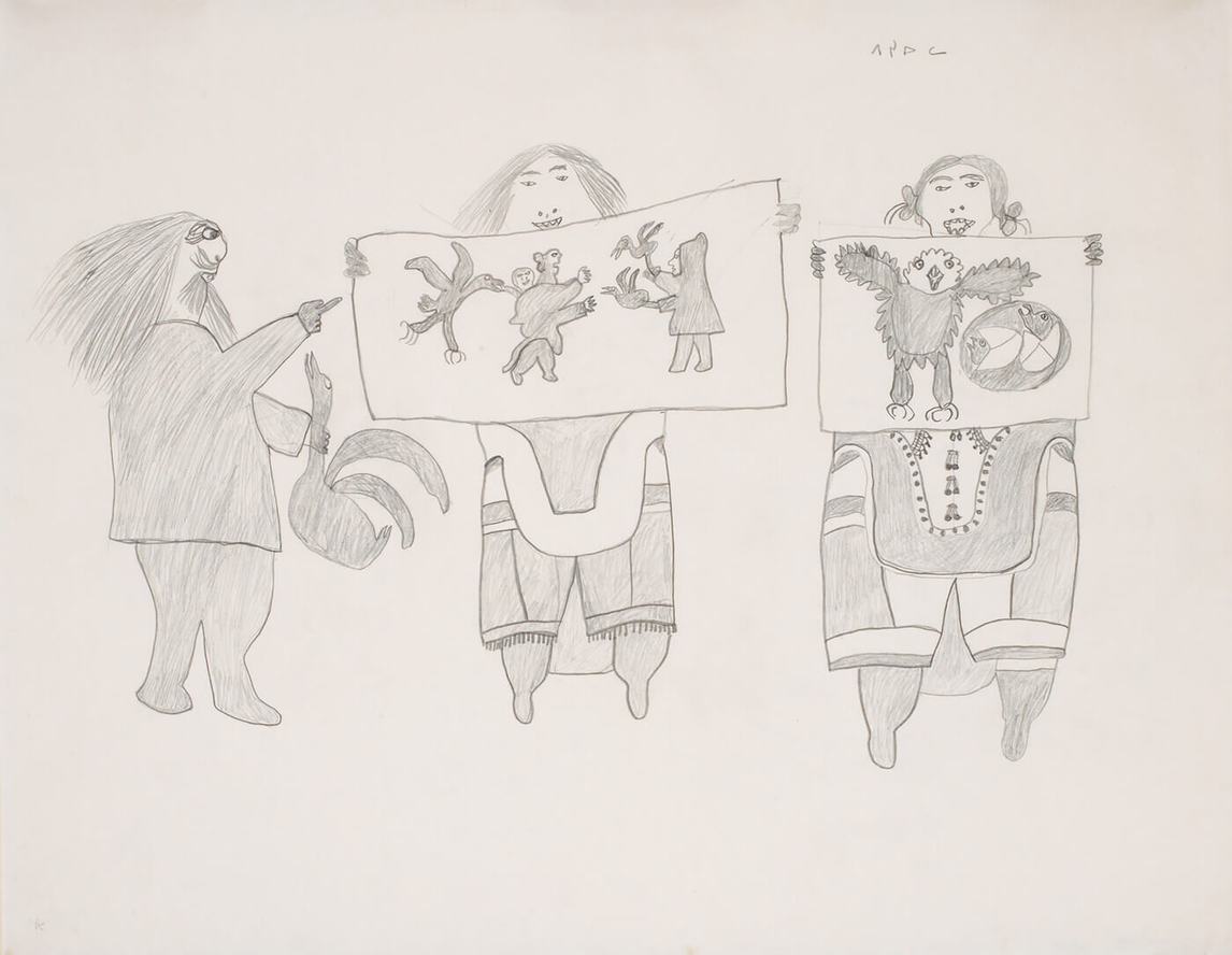 Art Canada Institute, Pitseolak Ashoona, The Critic, c. 1963