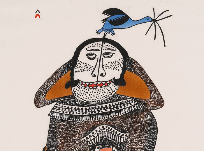 Pitseolak Ashoona, La femme du chaman, 1980