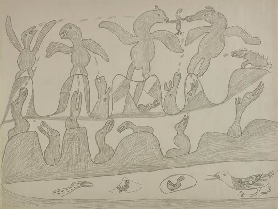 Art Canada Institute, Pitseolak Ashoona, Untitled, c. 1959–65