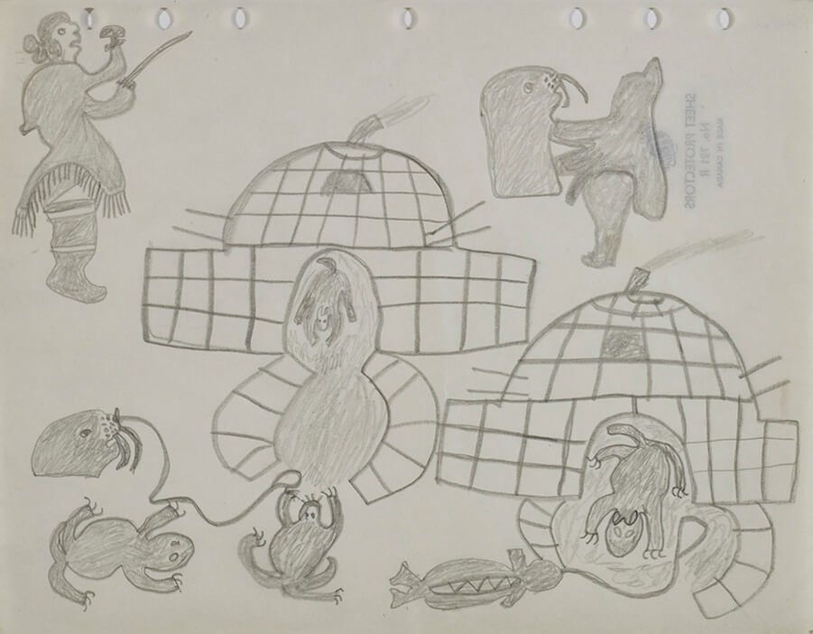 Art Canada Institute, Pitseolak Ashoona, Untitled, c. 1959–61