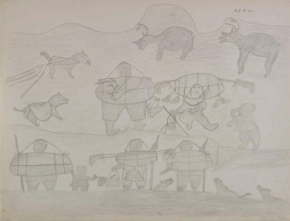 Art Canada Institute, Pitseolak Ashoona, Untitled, c. 1959–65