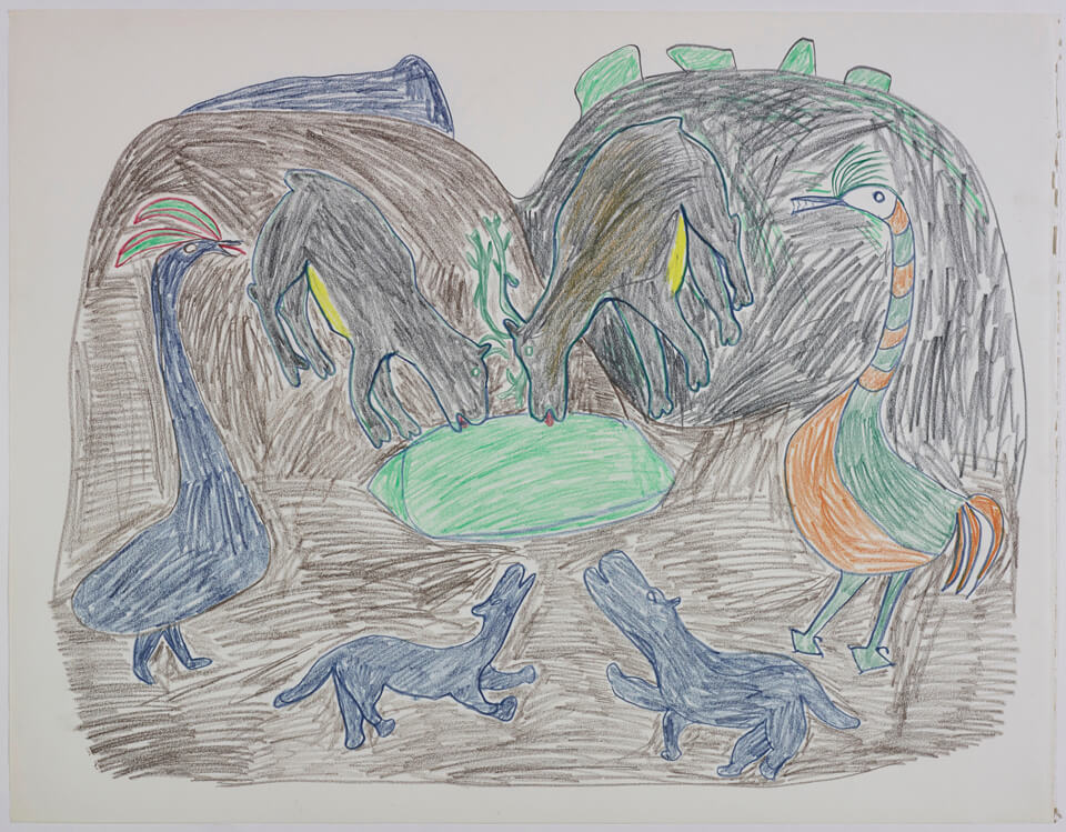 Art Canada Institute, Pitseolak Ashoona, Untitled, c. 1965