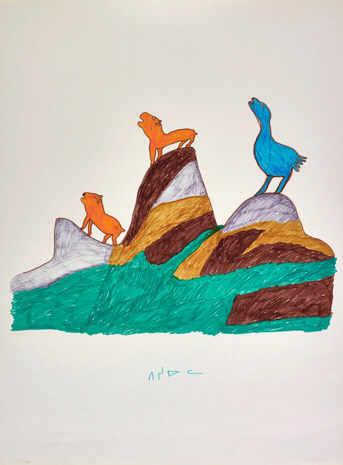 Art Canada Institute, Pitseolak Ashoona, Untitled, c. 1966–67