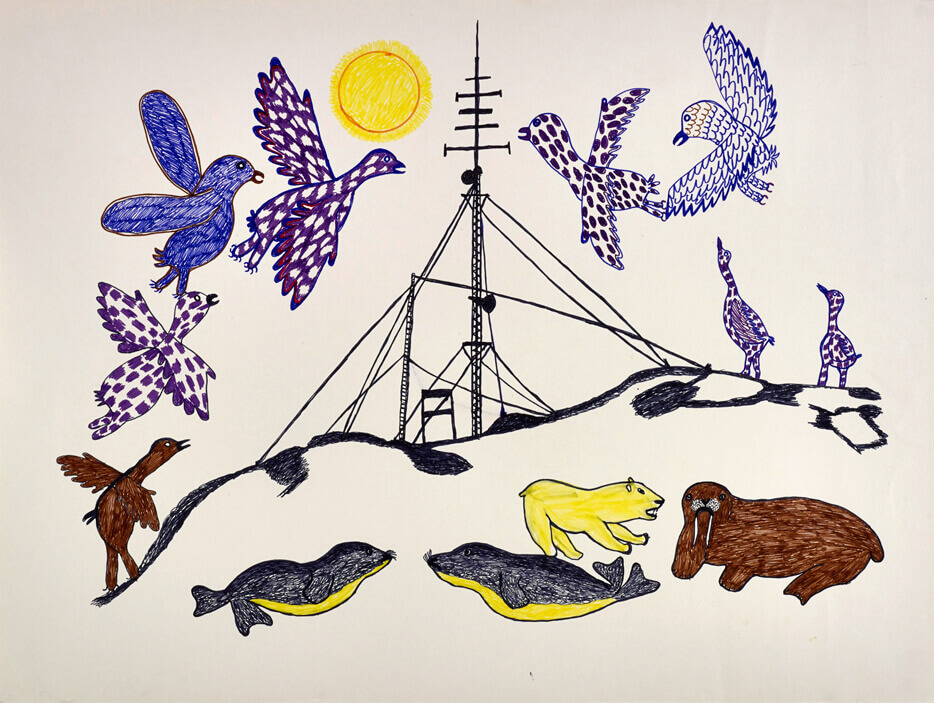 Art Canada Institute, Pitseolak Ashoona, Untitled, c. 1966–76