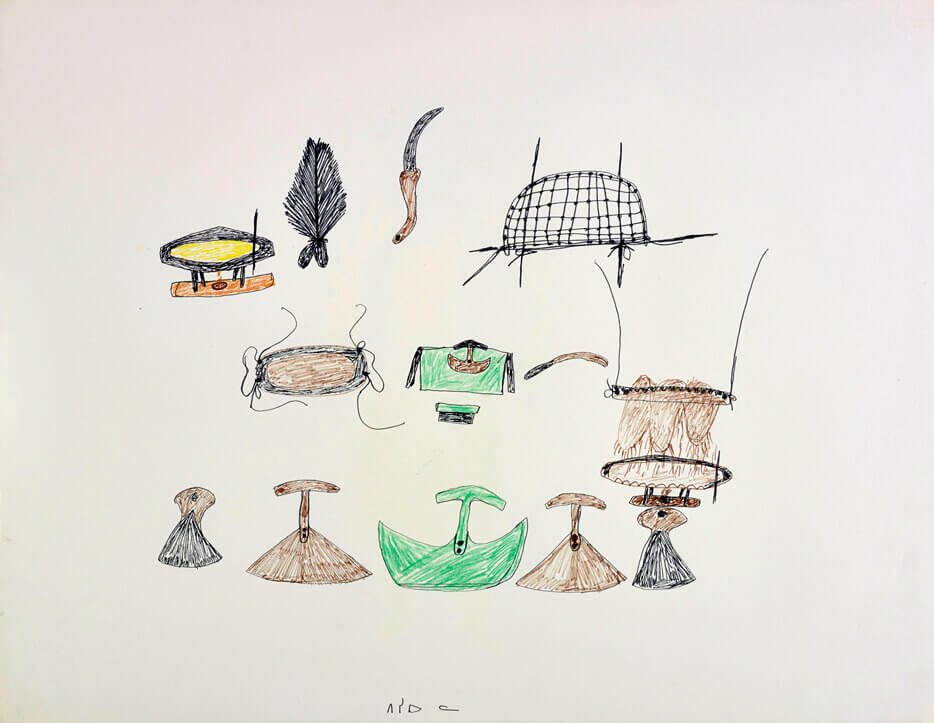 Art Canada Institute, Pitseolak Ashoona, Untitled, c. 1966–76