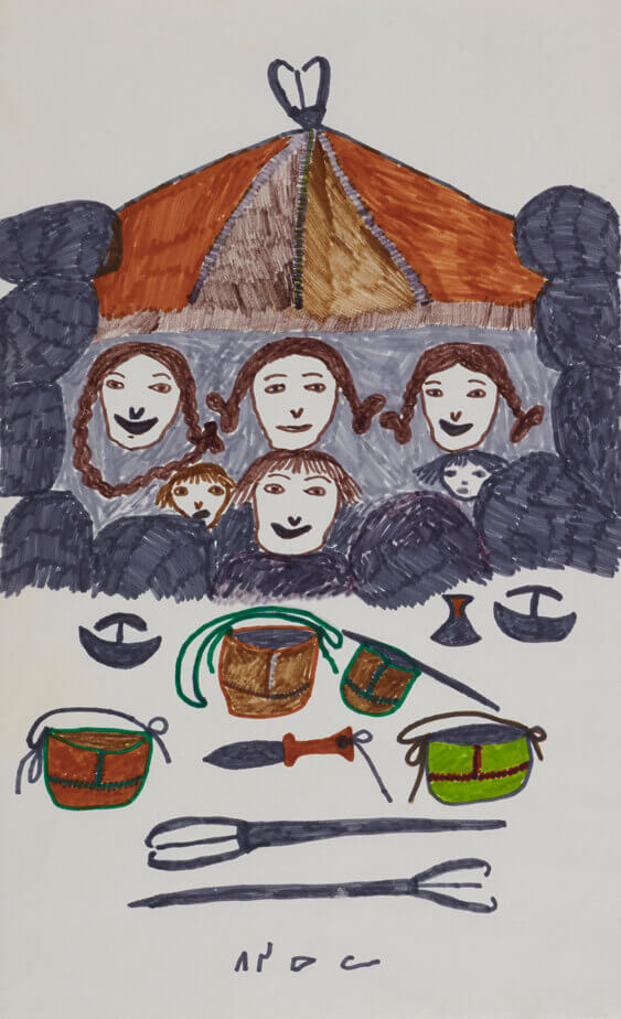Art Canada Institute, Pitseolak Ashoona, Untitled, c. 1966–76