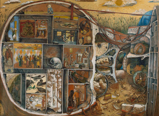 William Kurelek, The Maze (Le labyrinthe)