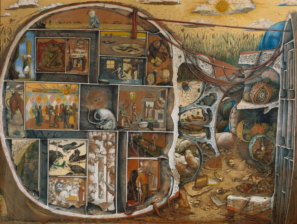 William Kurelek, The Maze (Le labyrinthe)