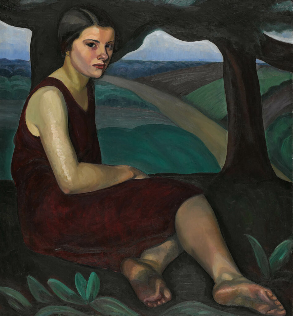 Girl on a Hill (Femme sur une colline)