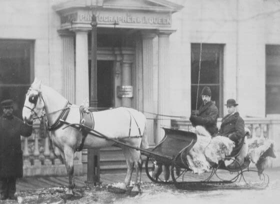 Mr. Collins’ Sleigh at Notman’s Studio, Bleury Street