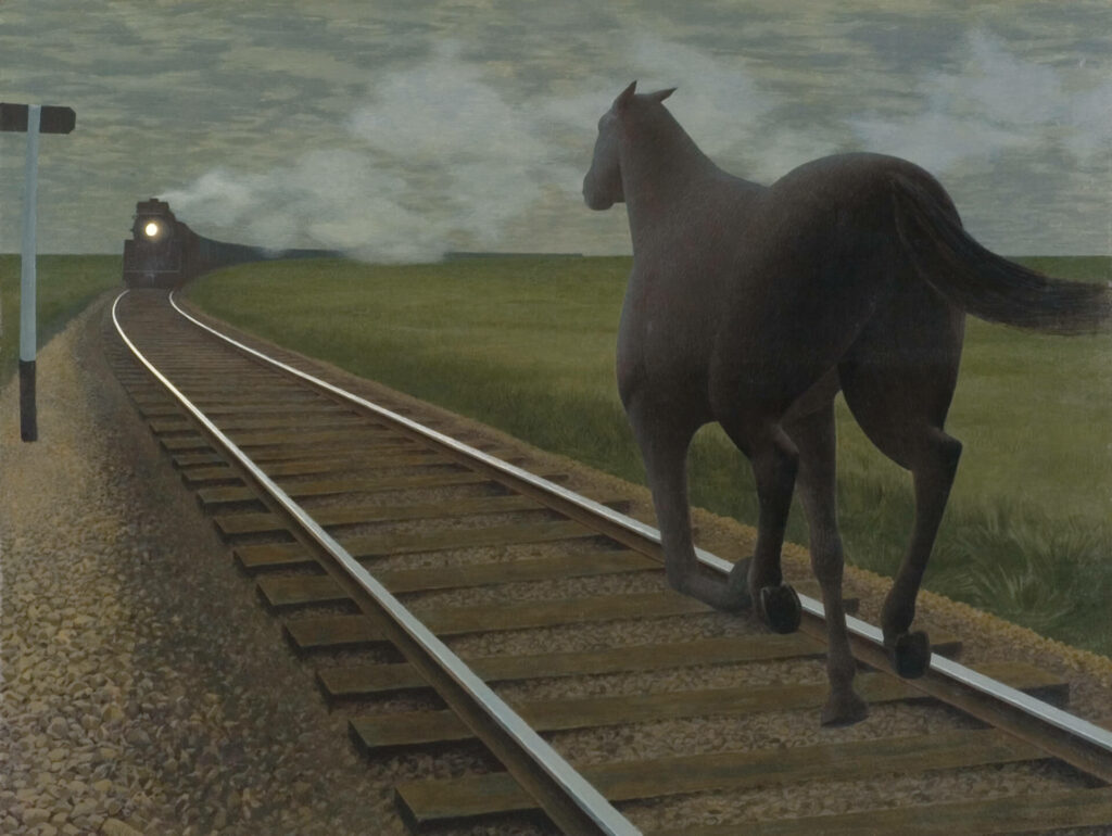 Horse and Train