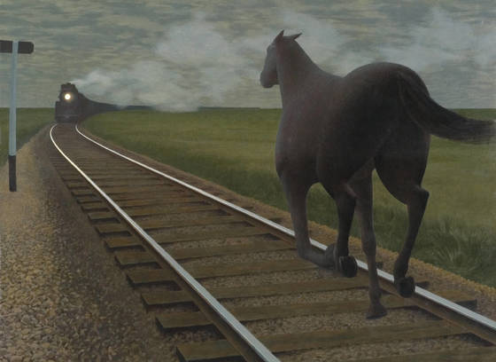 Horse and Train