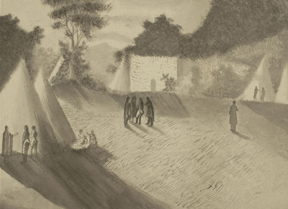 Camp Site (Man with Long Coat)