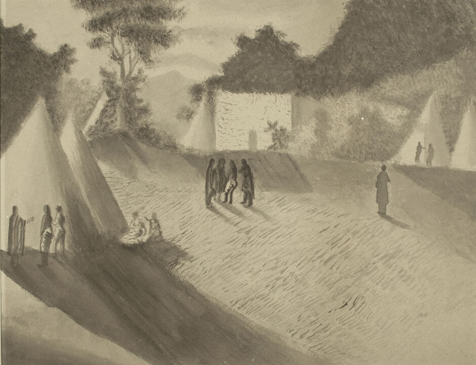 Camp Site (Man with Long Coat)