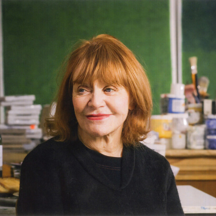 <p>Françoise Sullivan in her studio, 2007, photograph by François Lafrance, archive of the artist.</p>
<p> </p>
<p>Banner: Françoise Sullivan, <em>Encounter with Archaic Apollo</em> (<em>Rencontre avec Apollon archaïque</em>), 1974, thirteen photomontages on gelatin silver print, each: 15.5 x 22.9 cm, Montreal Museum of Fine Arts.</p>
