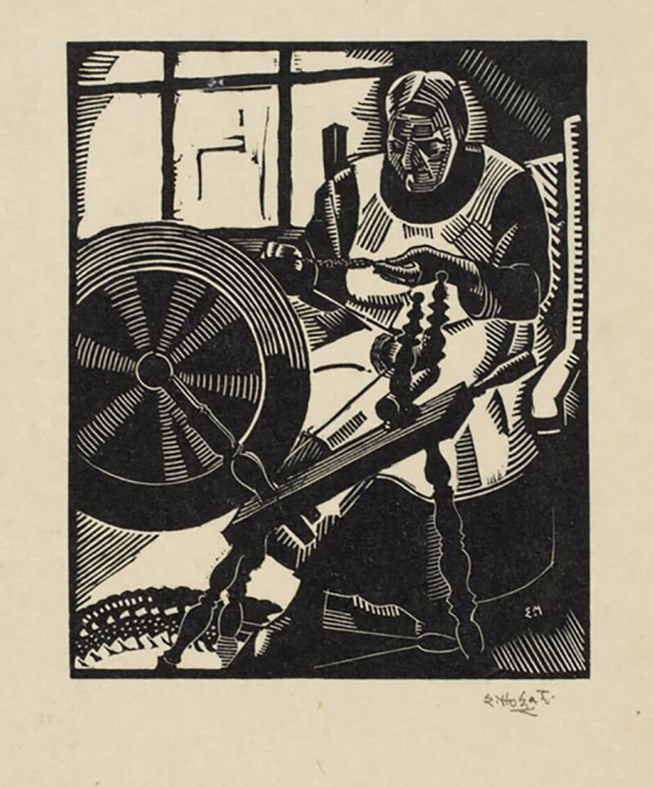 Art Canada Institute, Edwin Holgate, The Spinning Wheel, 1928