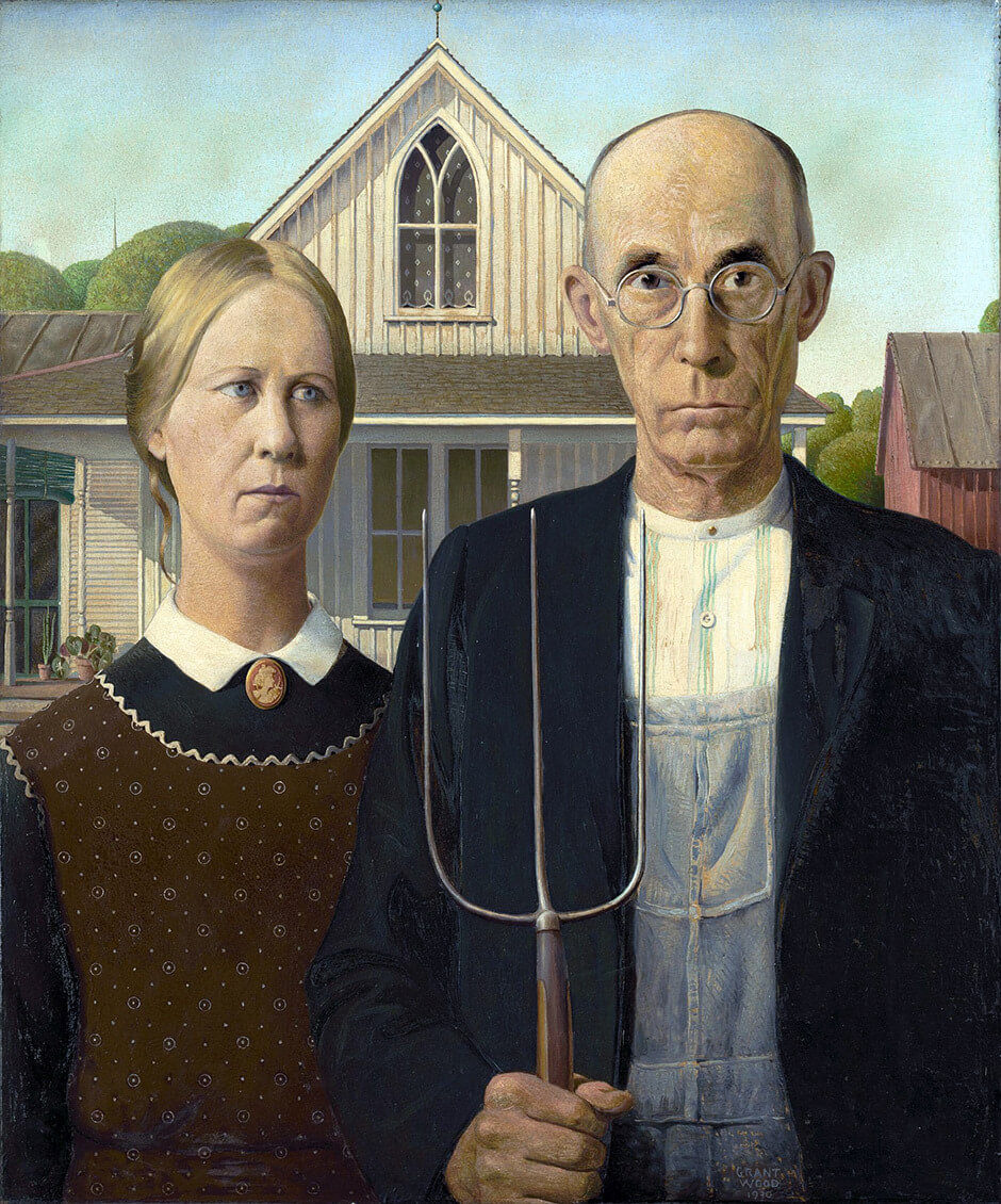 Art Canada Institute, Grant Wood, American Gothic, 1930