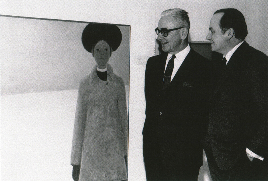 Art Canada Institute, photograph of Jean Paul Lemieux and Guy Viau, author of Modern Painting in French Canada, 1967