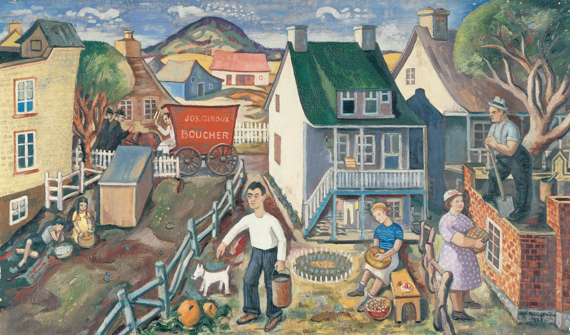 Art Canada Institute, Jean Paul Lemieux, Portrait of the Artist at Beauport-Est (Portrait de l’artiste à Beauport-Est), 1943