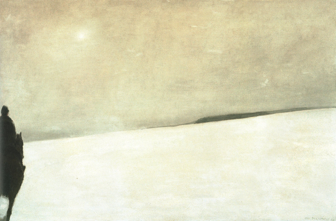 Art Canada Institute, Jean Paul Lemieux, Rider in the Snow, 1967