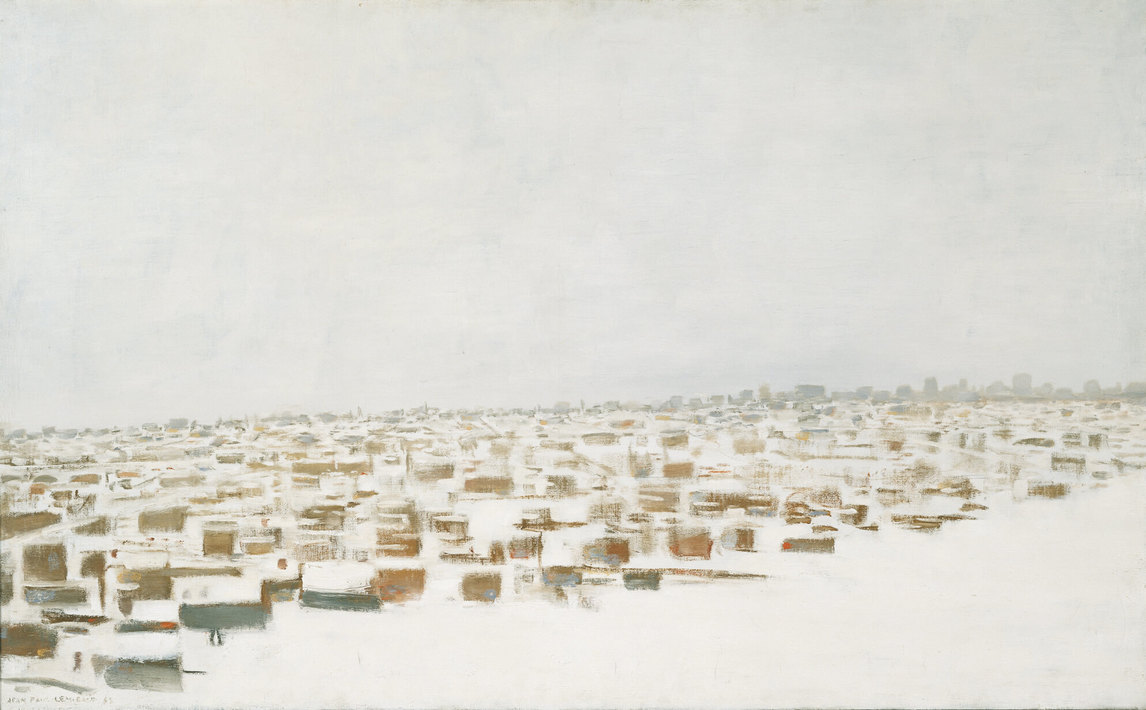 Art Canada Institute, Jean Paul Lemieux, Snow-covered City (Ville enneigée), 1963