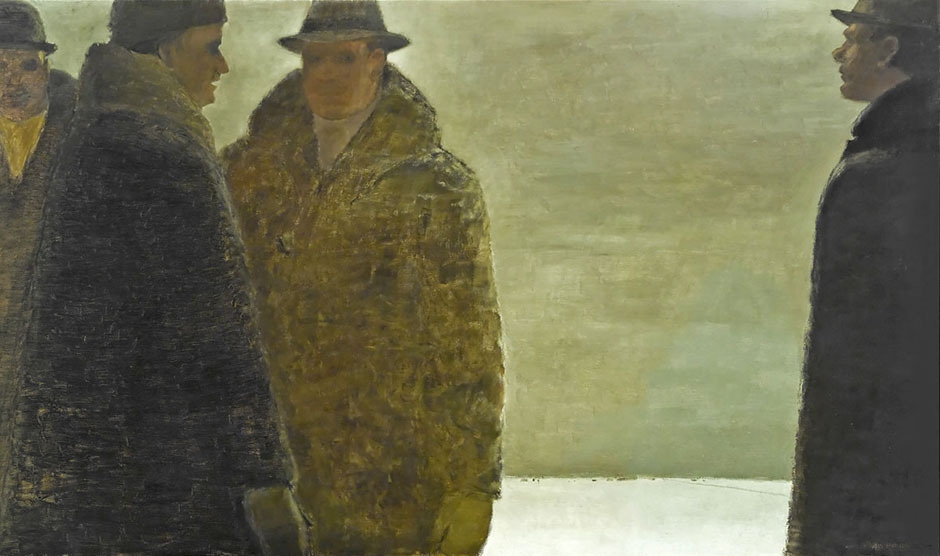 Art Canada Institute, Jean Paul Lemieux, The Conversation (La conversation), 1968