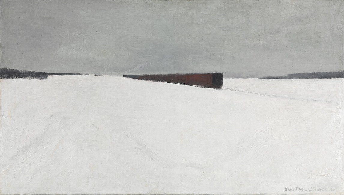 Art Canada Institute, Jean Paul Lemieux, The Noon Train (Le train de midi), 1956
