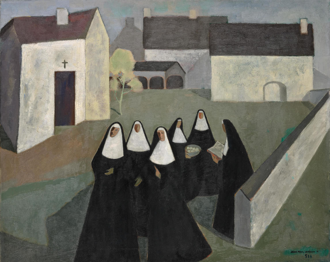 Art Canada Institute, Jean Paul Lemieux, The Ursuline Nuns (Les Ursulines), 1951
