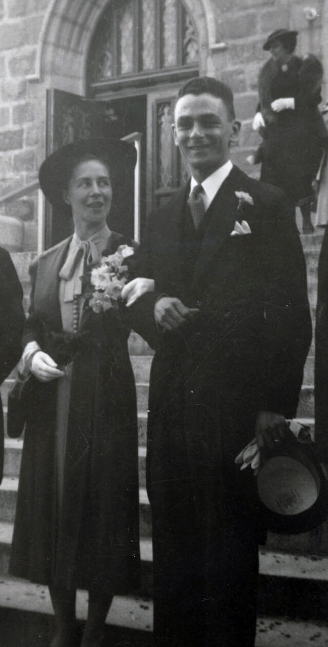 Art Canada Institute, photograph of Madeleine and Jean Paul Lemieux on their wedding day, 1937