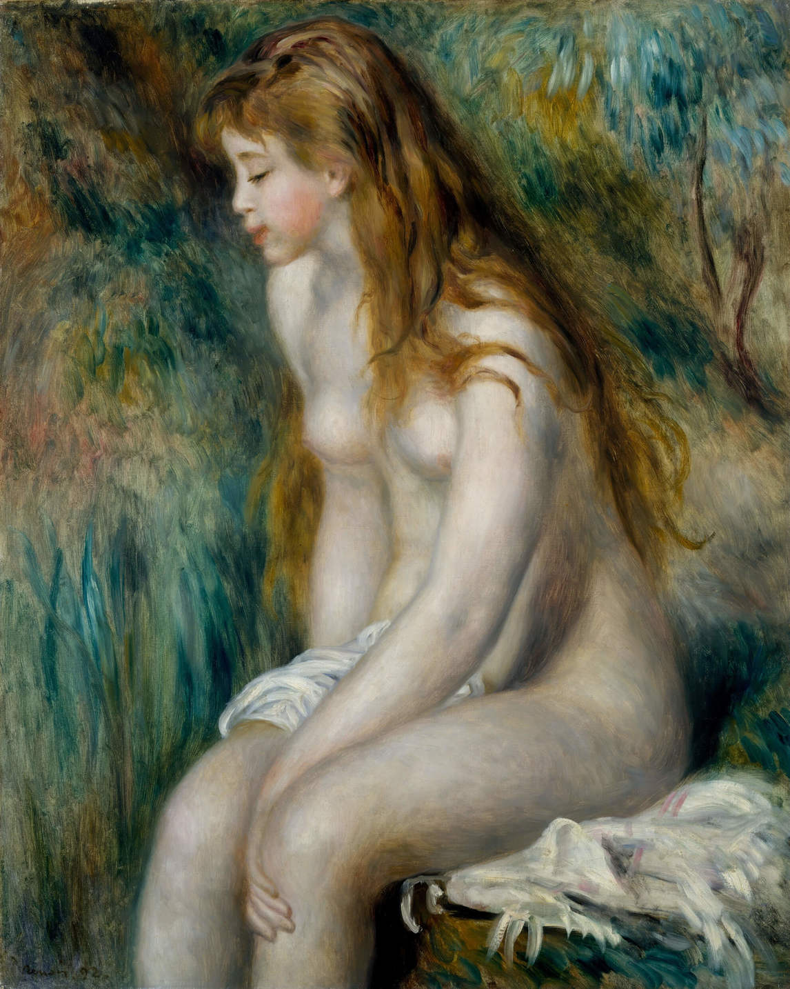 Art Canada Institute, Pierre-Auguste Renoir, Young Girl Bathing, 1892