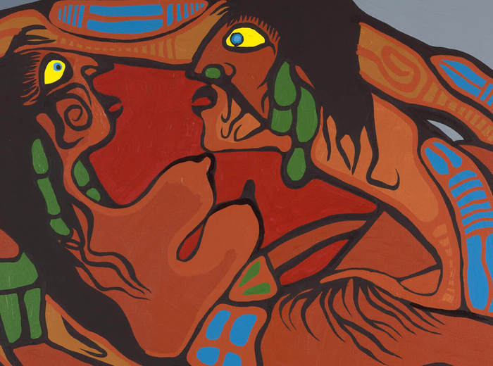Norval Morrisseau, Artist in Union with Mother Earth, 1972