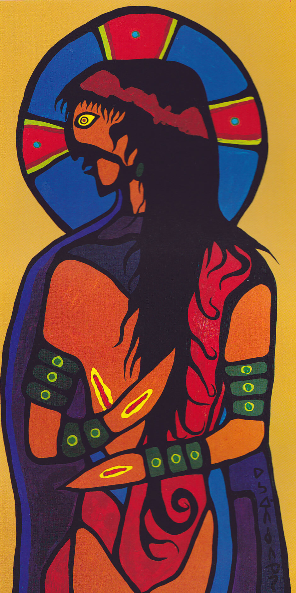Norval Morrisseau, Indian Jesus Christ, 1974