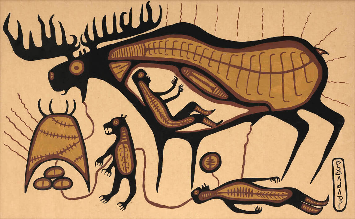 Art Institute Canada, Norval Morrisseau, Jo-Go Way Moose Dream, c. 1964