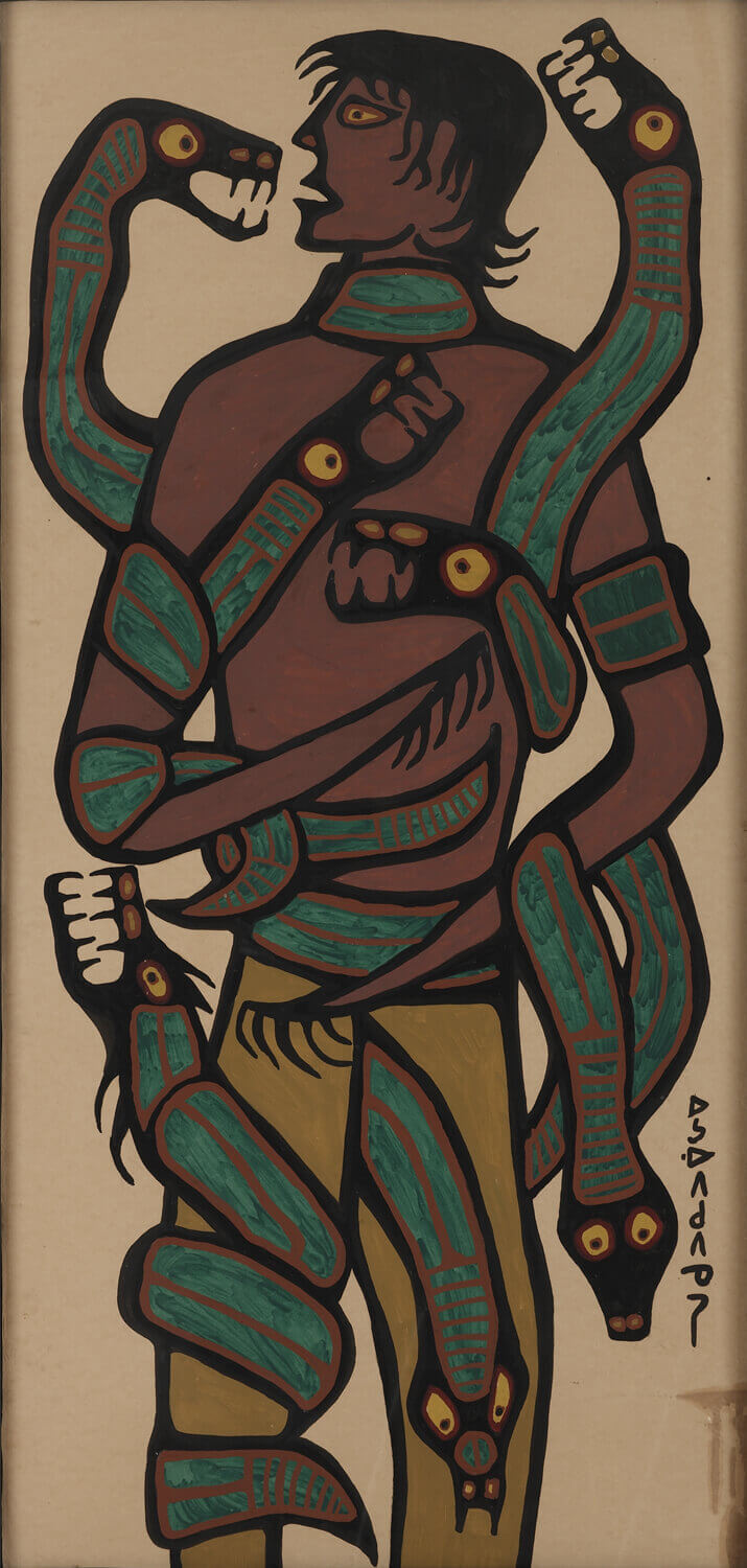 Art Canada Institute, Norval Morrisseau, Man and Snake, c. 1964