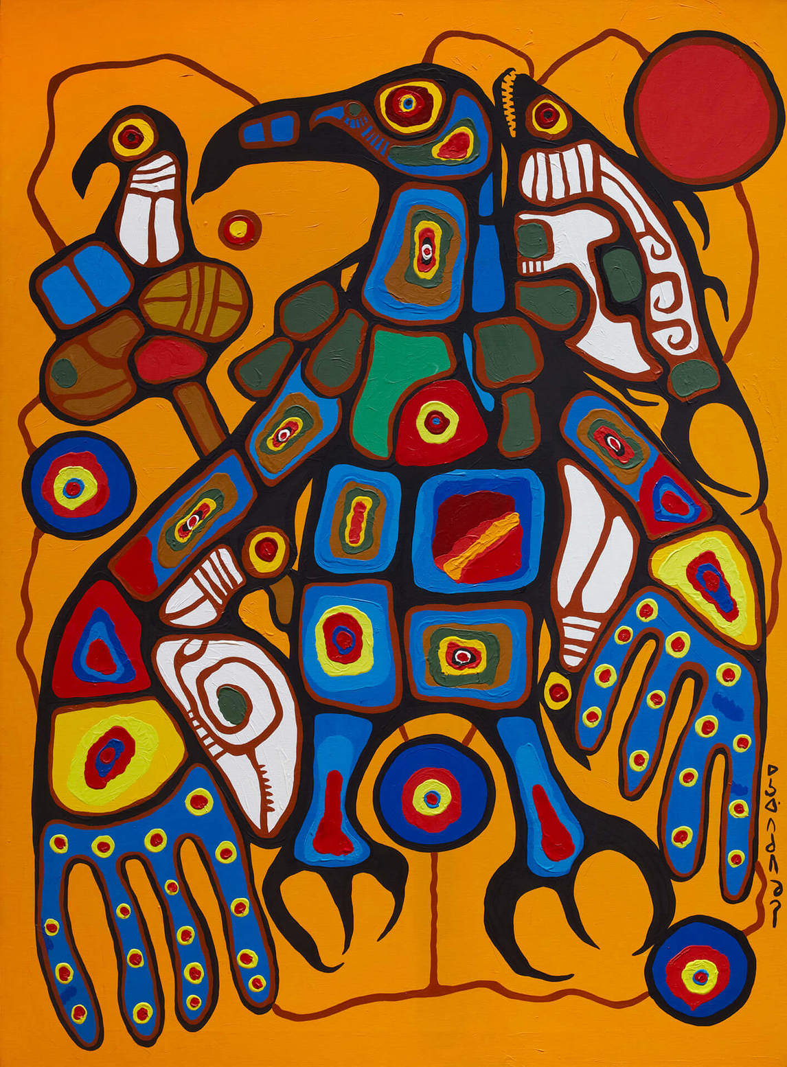 Art Canada Institute, Norval Morrisseau, Man Changing into Thunderbird, 1977