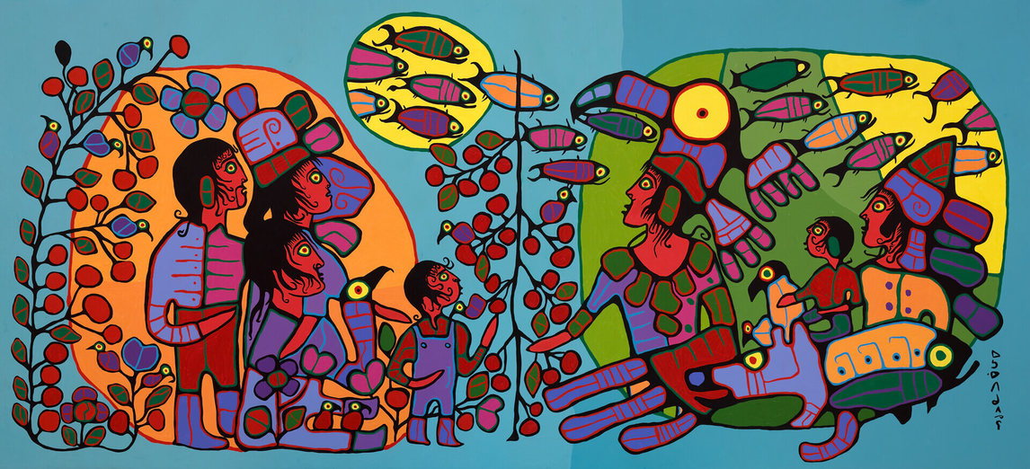 Art Canada Institute, Norval Morrisseau, Observations of the Astral World, c. 1994